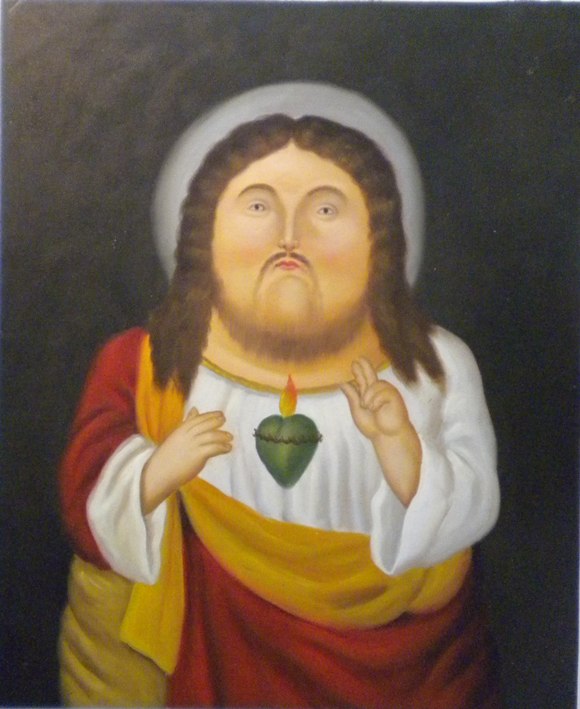 store falso d'autore Sagrado Coraz�n 3 di Fernando Botero